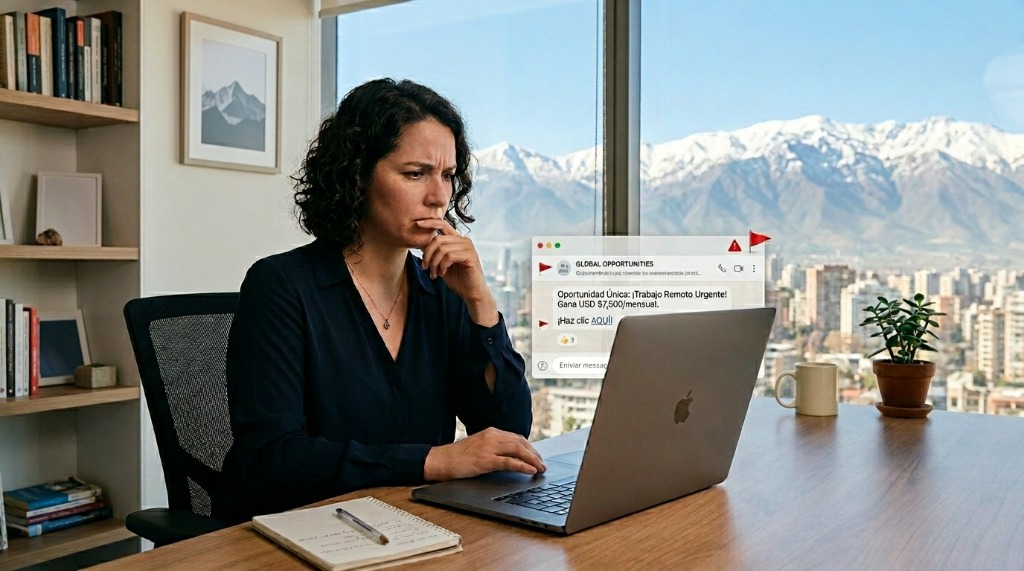 Cómo identificar ofertas falsas de trabajo remoto en Chile (y no caer en la trampa)